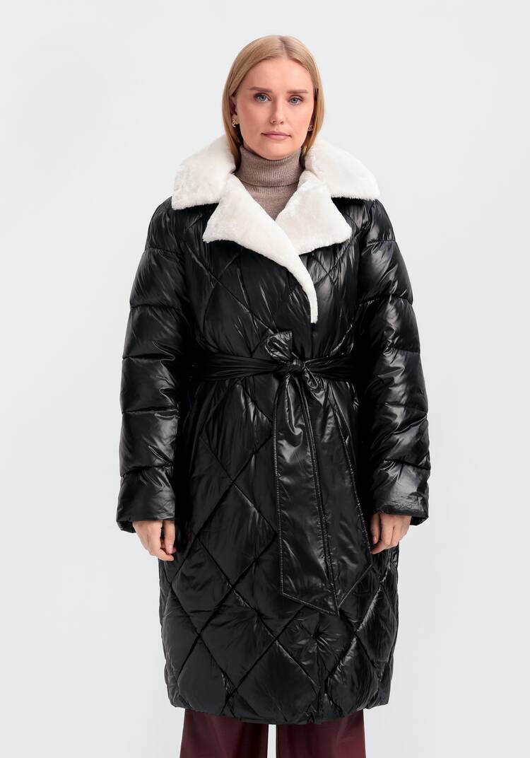 Пуховик со съемным капюшоном Адель шир.  750, рис. 18