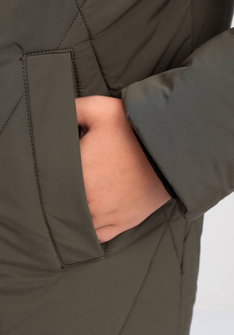 Пальто с меховой опушкой и капюшоном шир.  750, рис. 16