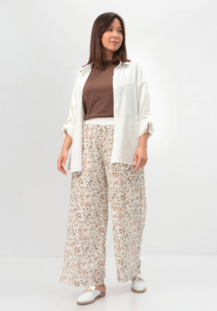 Брюки с резинкой на талии прямые шир.  750, рис. 31