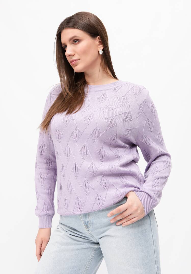 Джемпер ажурный удлиненный шир.  750, рис. 21