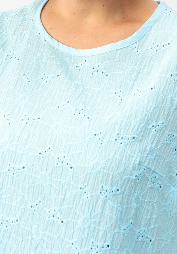 Майка ажурная из шитья с круглым вырезом шир.  580, рис. 29