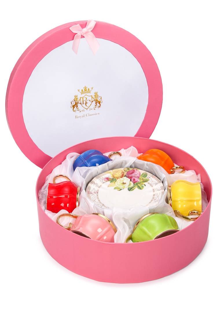 Набор чайных пар Радуга (6 шт.) шир.  750, рис. 2