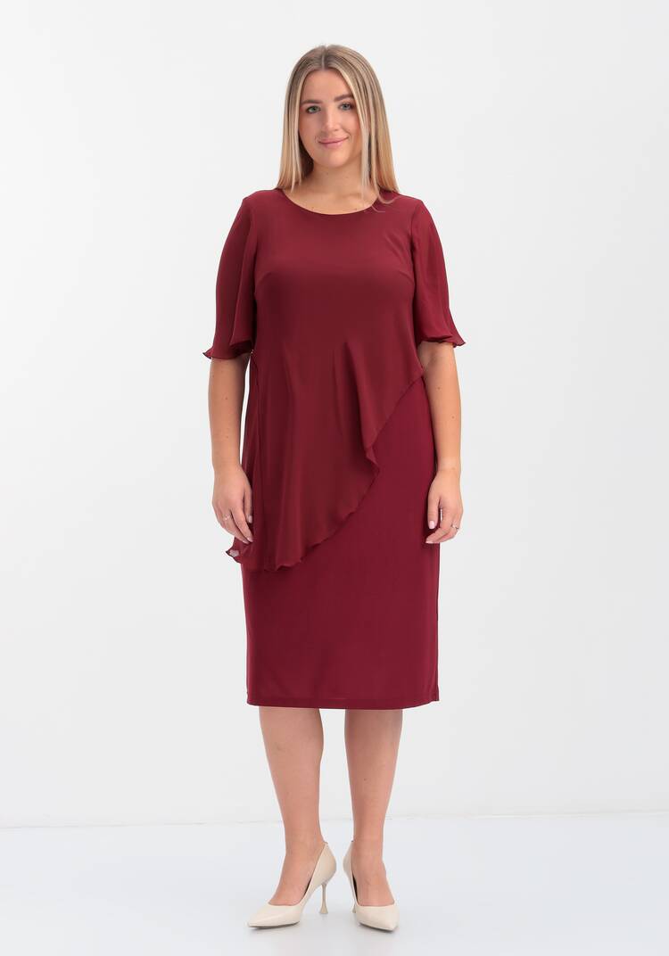 Платье асимметричное из шифона шир.  750, рис. 10