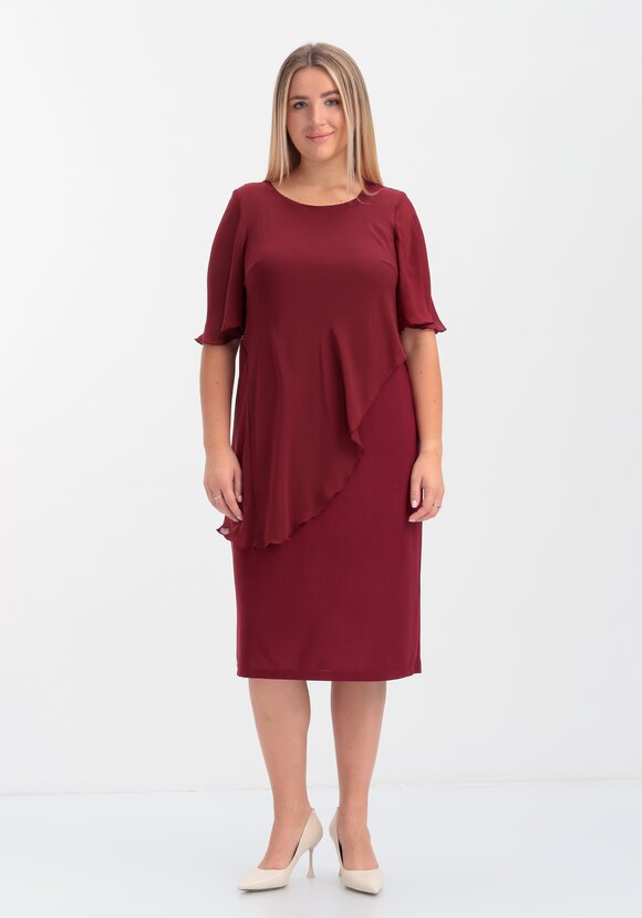 Платье асимметричное из шифона шир.  580, рис. 10