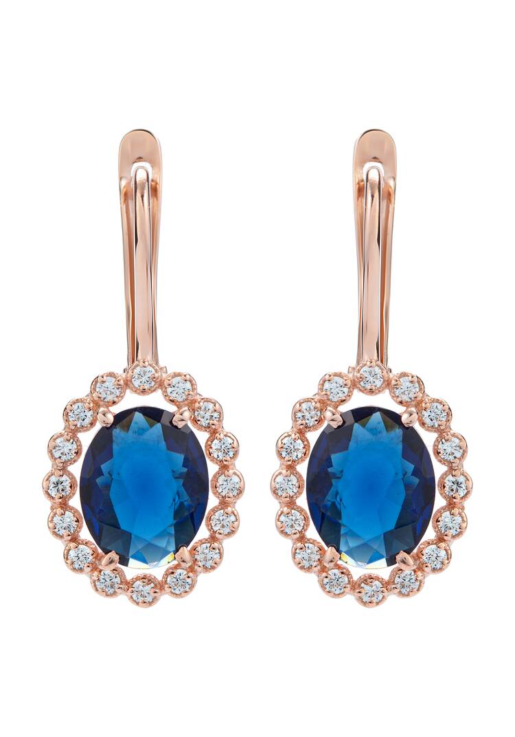 Серьги серебряные Загадочная особа шир.  750, рис. 2