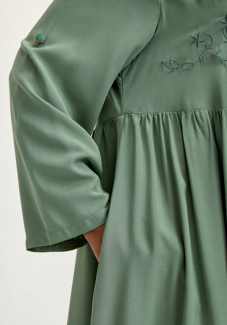 Рубашка с вышивкой на кокетке шир.  750, рис. 13