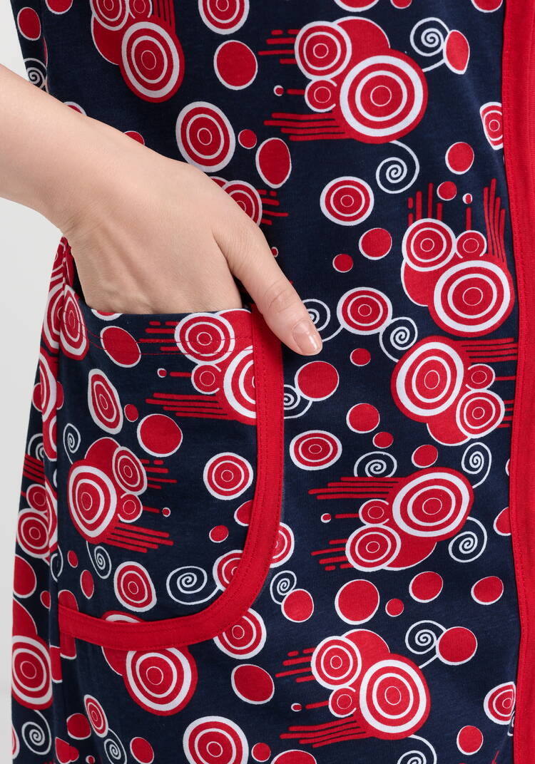 Халат хлопковый Прекрасный день шир.  750, рис. 12