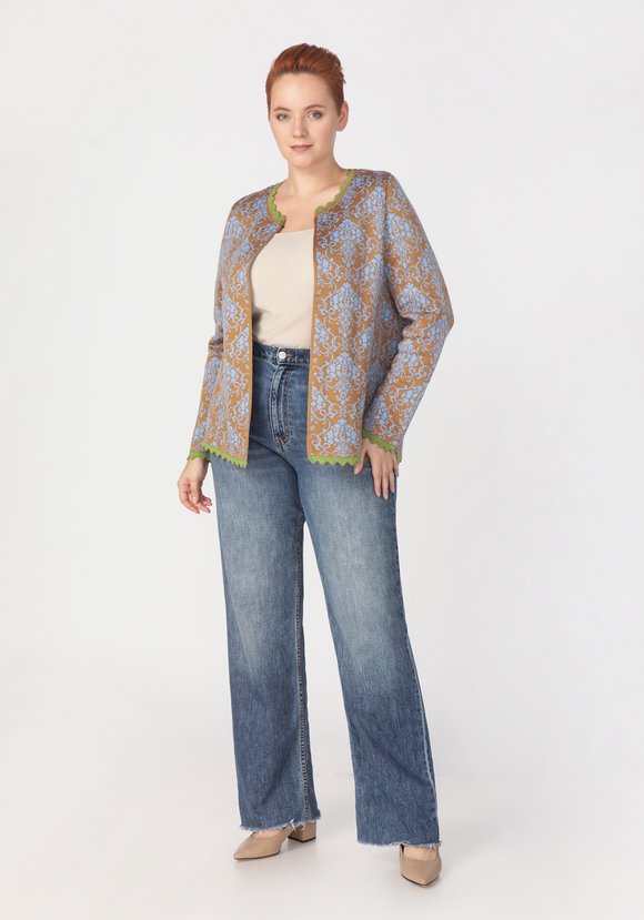 Жакет с жаккардовым рисунком шир.  580, рис. 3