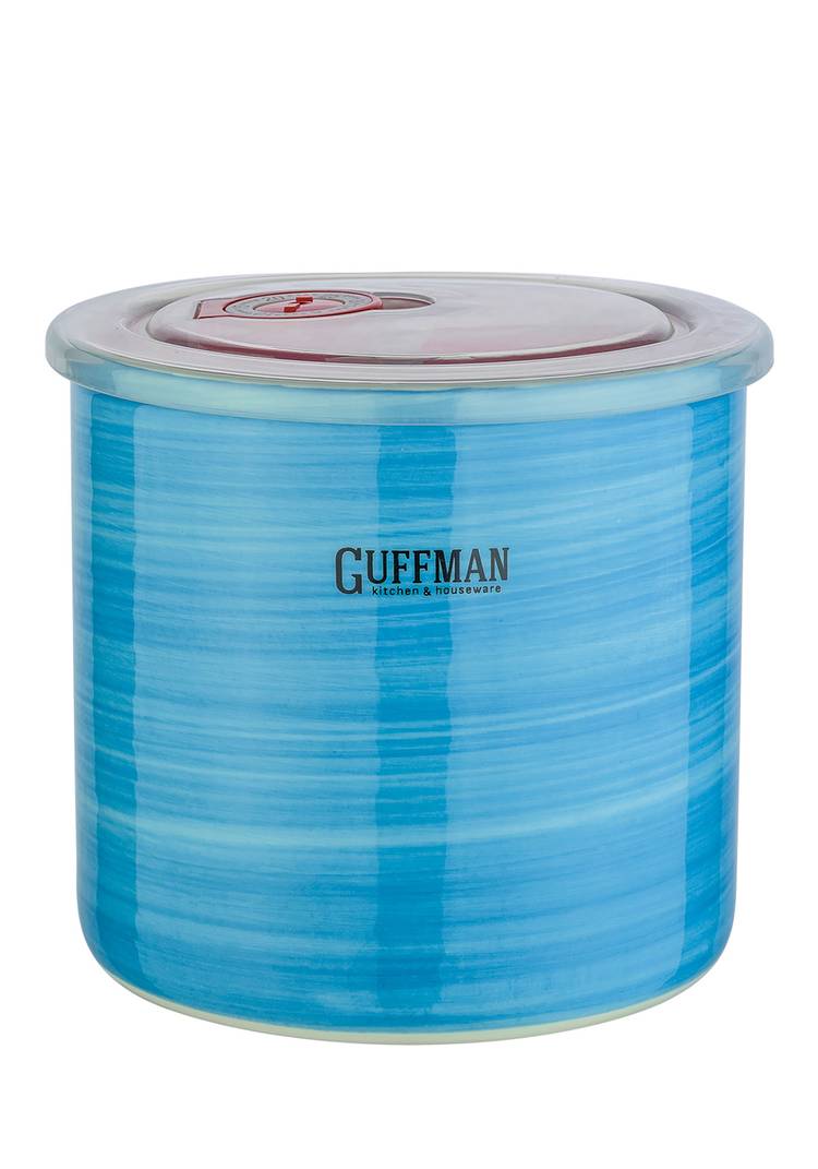 GUFFMAN Керамическая банка, голубая, 1 л шир.  750, рис. 1