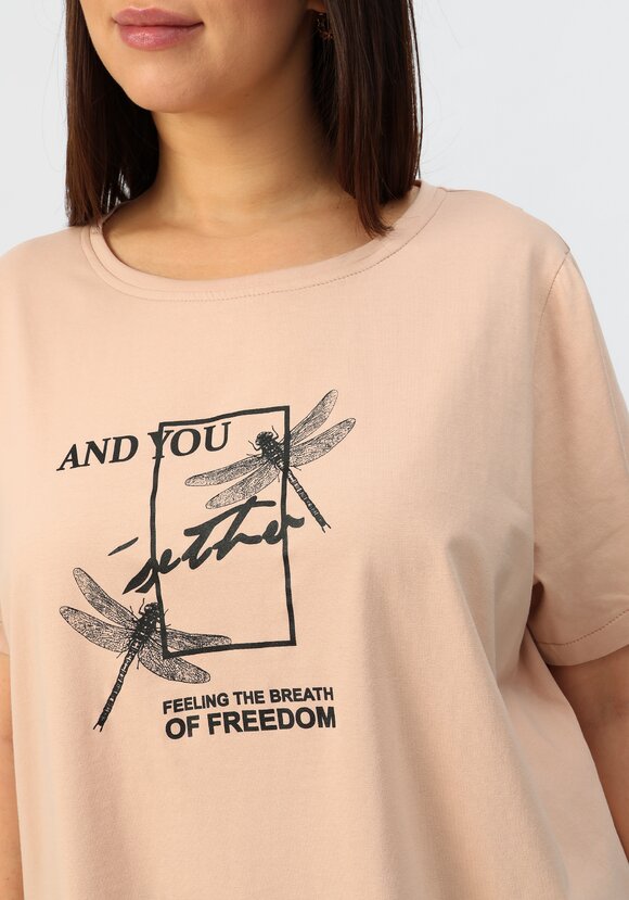 Футболка с дизайнерским принтом шир.  580, рис. 11