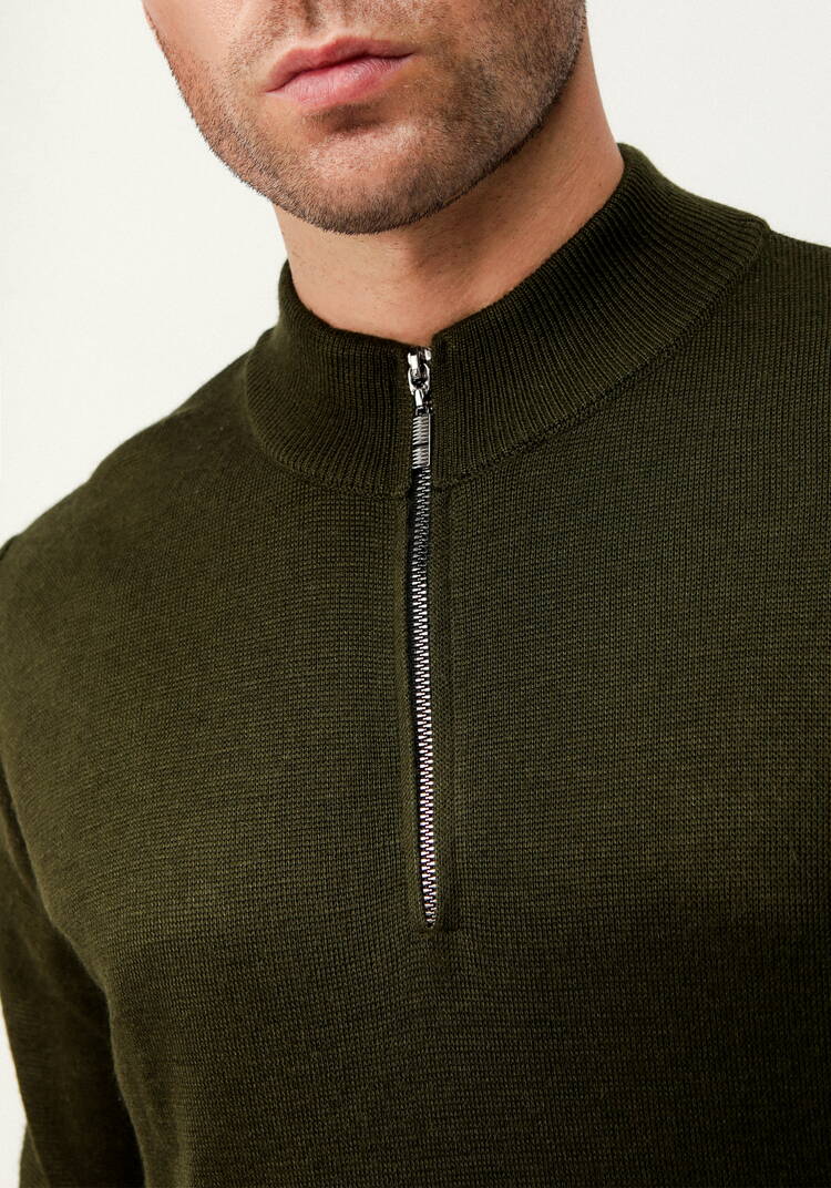 Свитер с воротником стойкой на молнии шир.  750, рис. 6