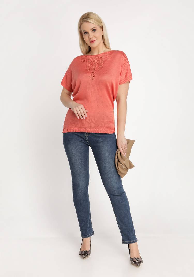 Блуза вязаная двухсторонняя шир.  750, рис. 7