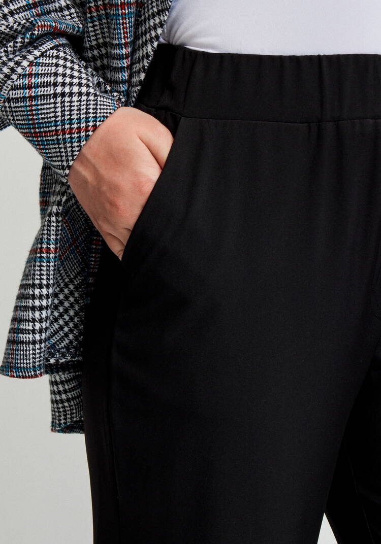 Брюки прямые с имитацией гульфика Элис шир.  750, рис. 16