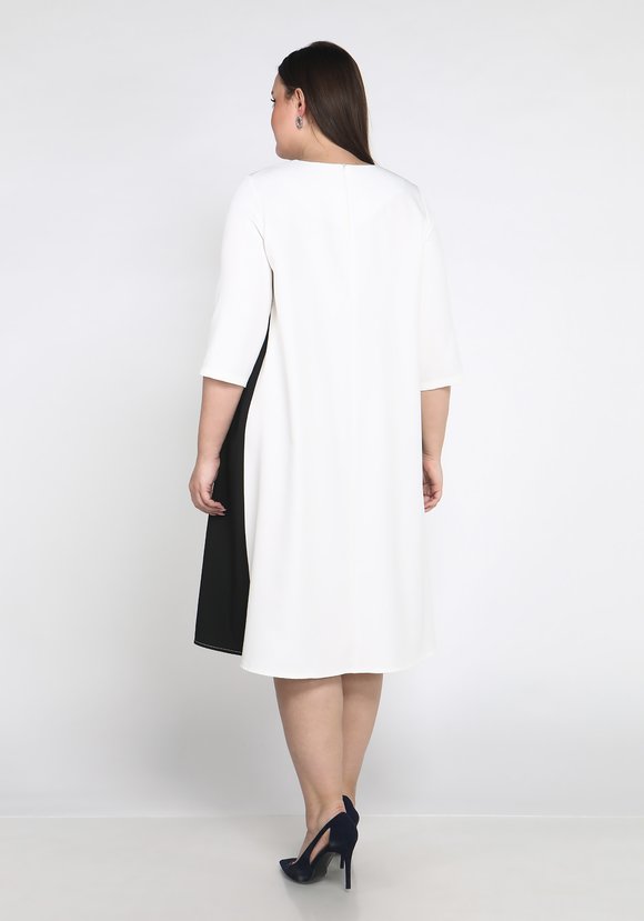 Платье двухцветное с рукавом 3/4 шир.  580, рис. 3