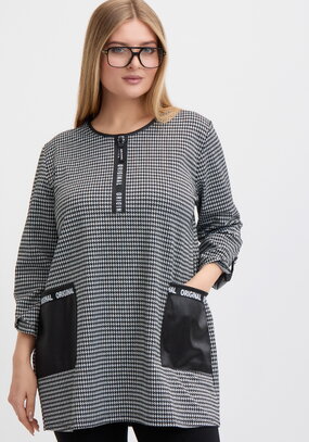 Туника контранстной отделки