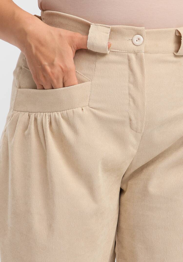 Брюки-бананы с манжетами по низу шир.  750, рис. 30