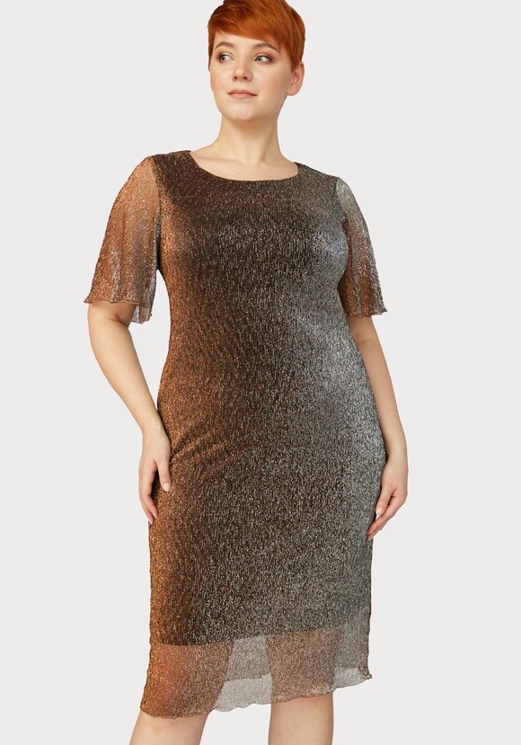 Платье из трикотажа с метанитью Даниэле шир.  580, рис. 3