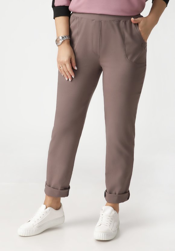 Брюки из бенгалина Галия шир.  580, рис. 1