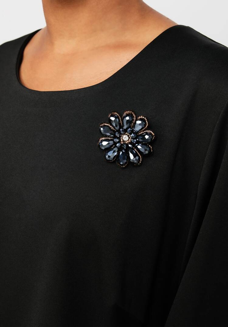 Платье из комбинированной ткани Амелия шир.  750, рис. 12