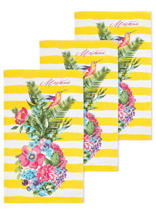 Полотенце кухонное Цветной ананас, 3 шт.