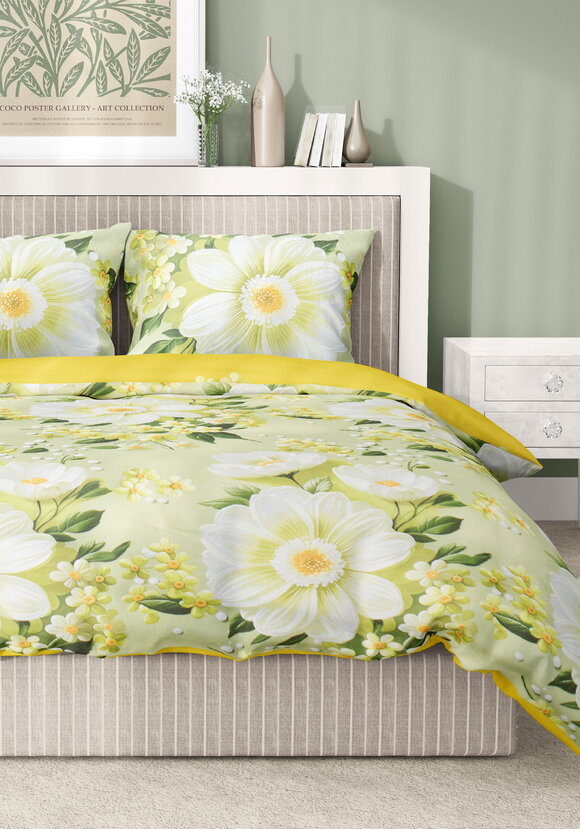 КПБ поплин 3D Магнолия шир.  580, рис. 4