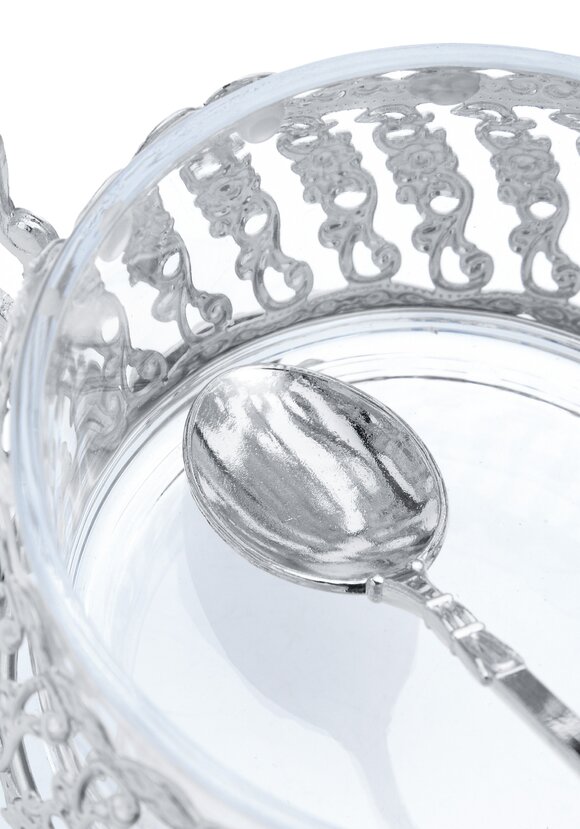 Сахарница c ложкой Царская шир.  580, рис. 9