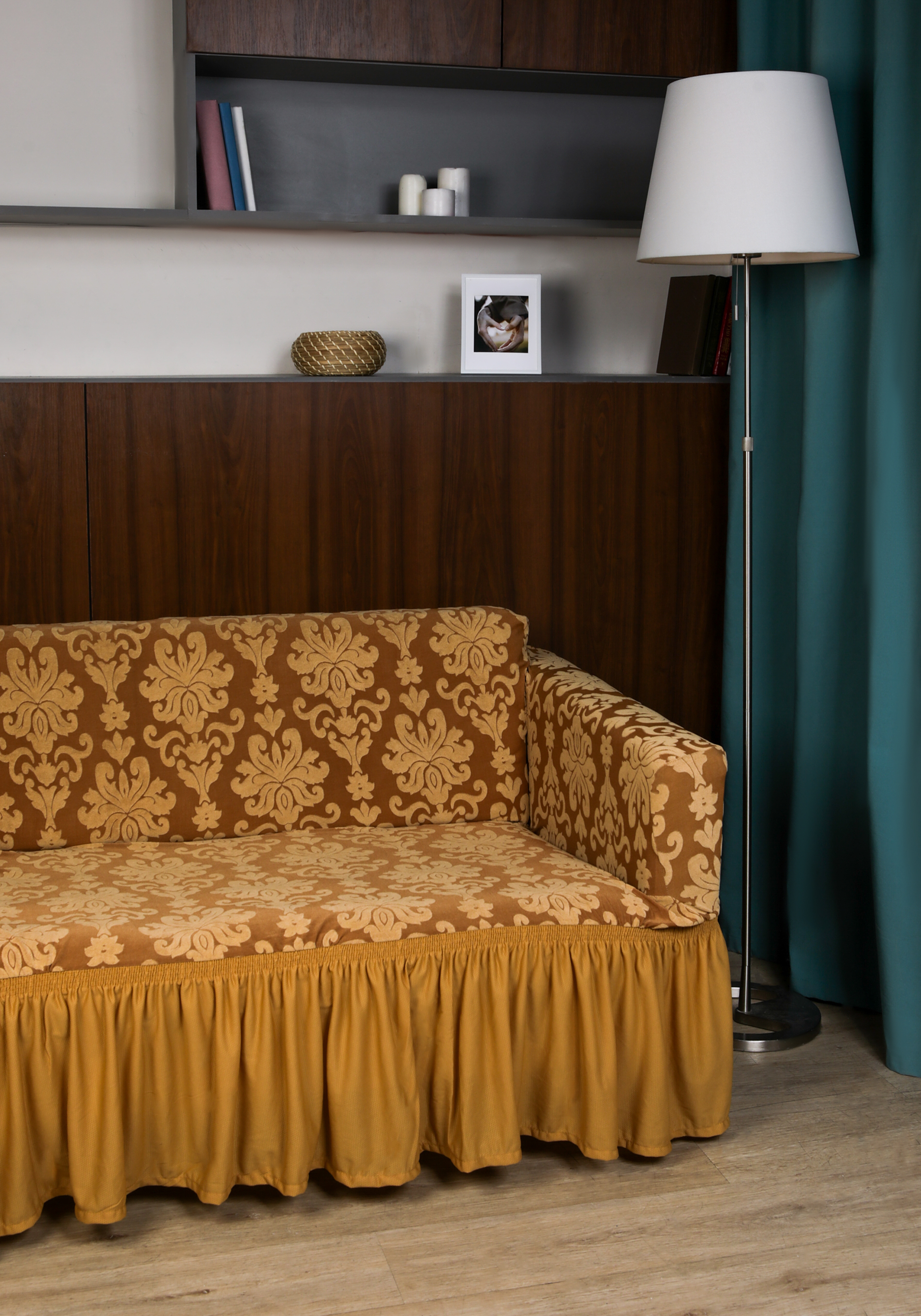 Чехол для дивана с оборкой чехол на подушку для дивана эластичное украшение для дома однотонный защитный чехол для дивана индивидуальный моющийся чехол для дивана