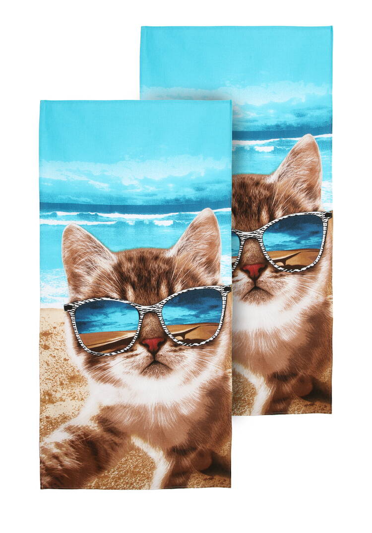 Полотенце вафельное пляжное, 2 шт. шир.  750, рис. 1