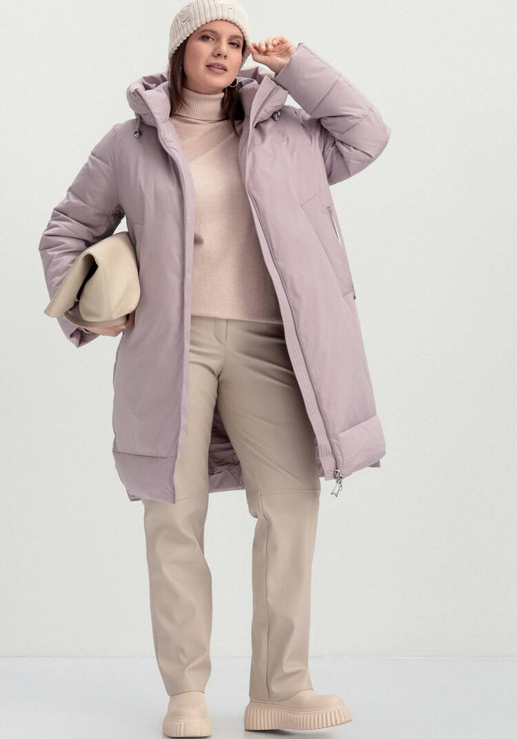 Пуховик с боковыми карманами на молнии шир.  750, рис. 22