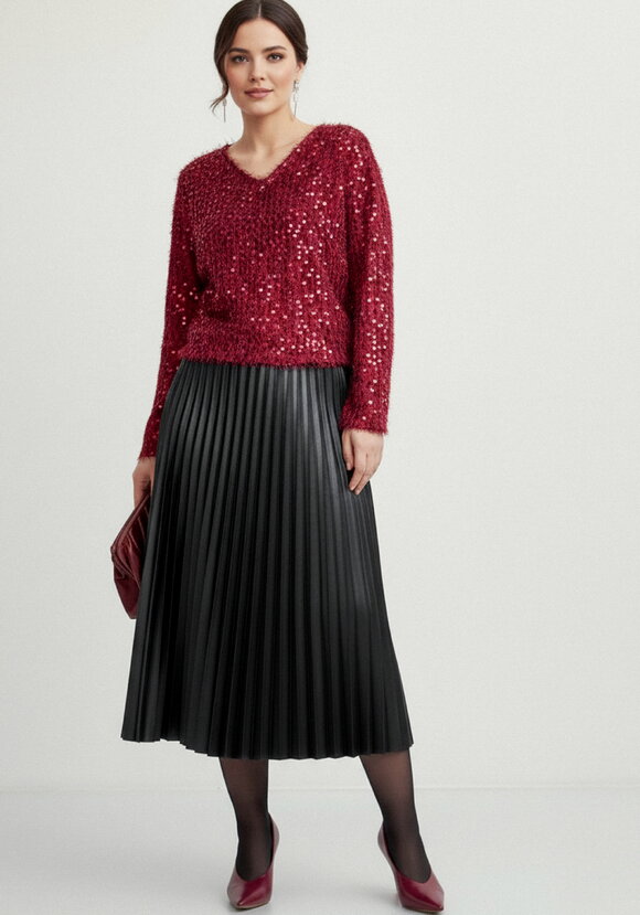 Юбка плиссированная с блестящим напылением шир.  580, рис. 12