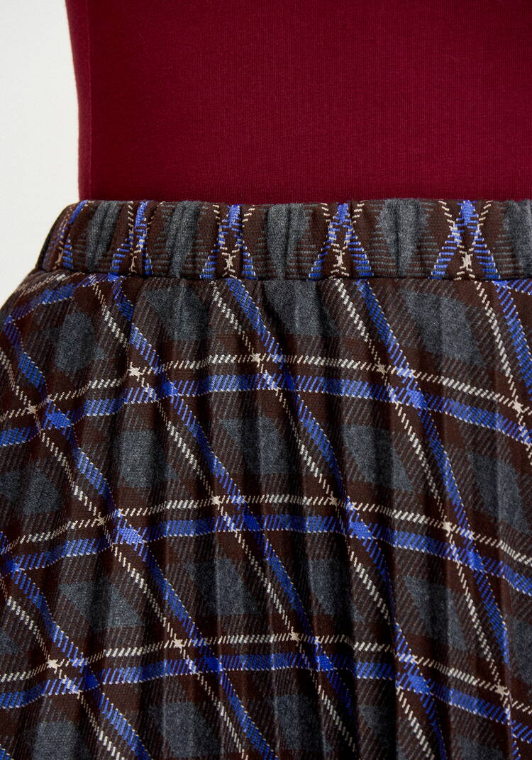 Юбка в клетку плиссированная шир.  750, рис. 11