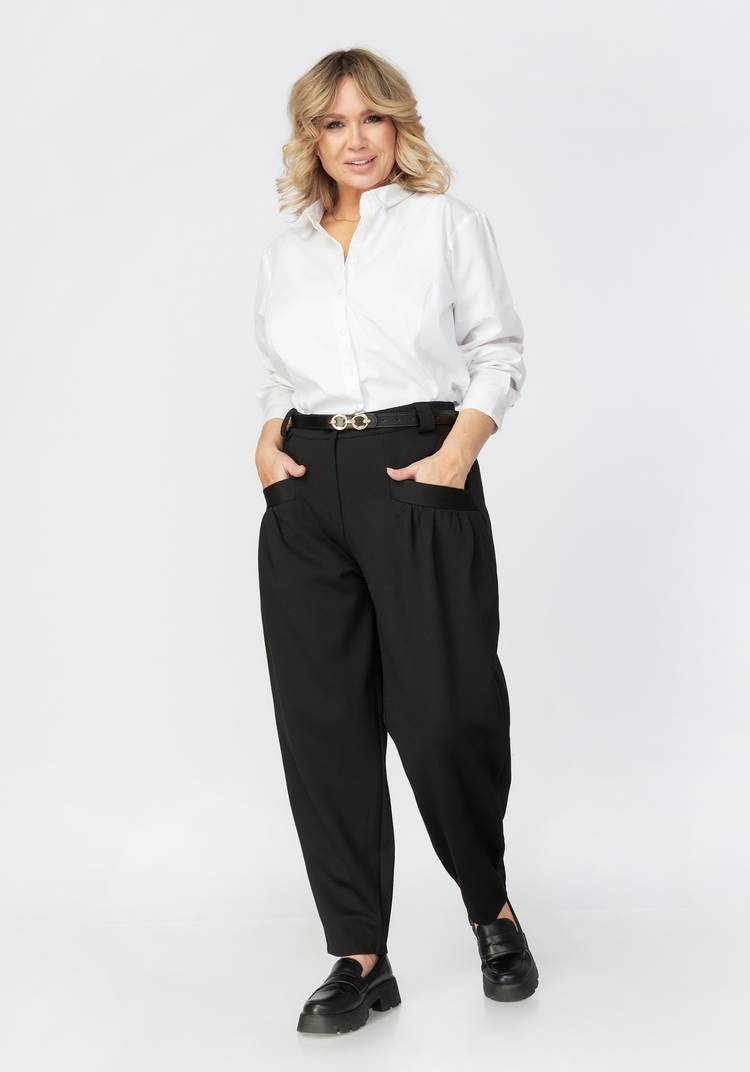 Брюки женские бананы свободного кроя шир.  750, рис. 4