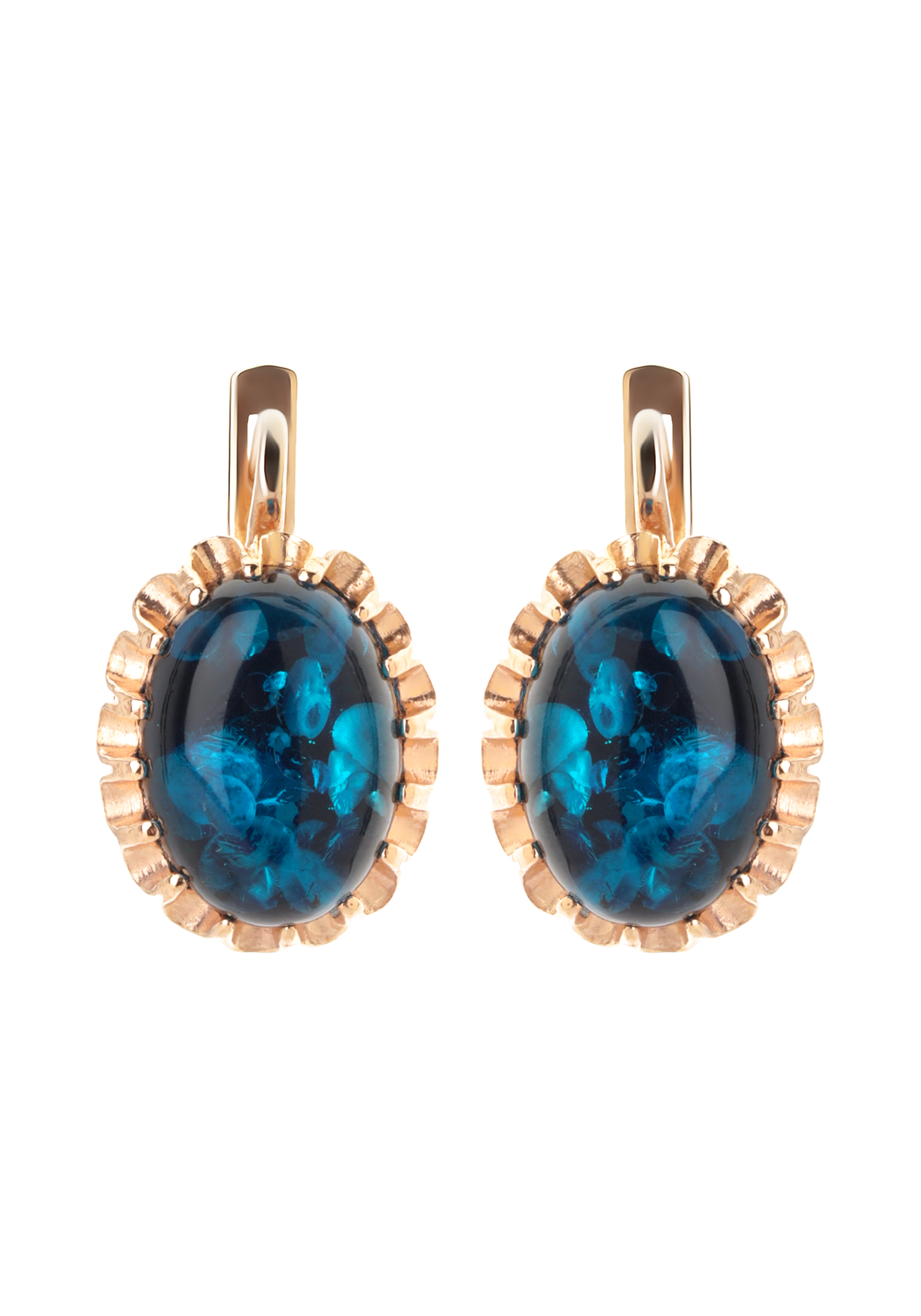 

Серебряные серьги «Стефания», Синий