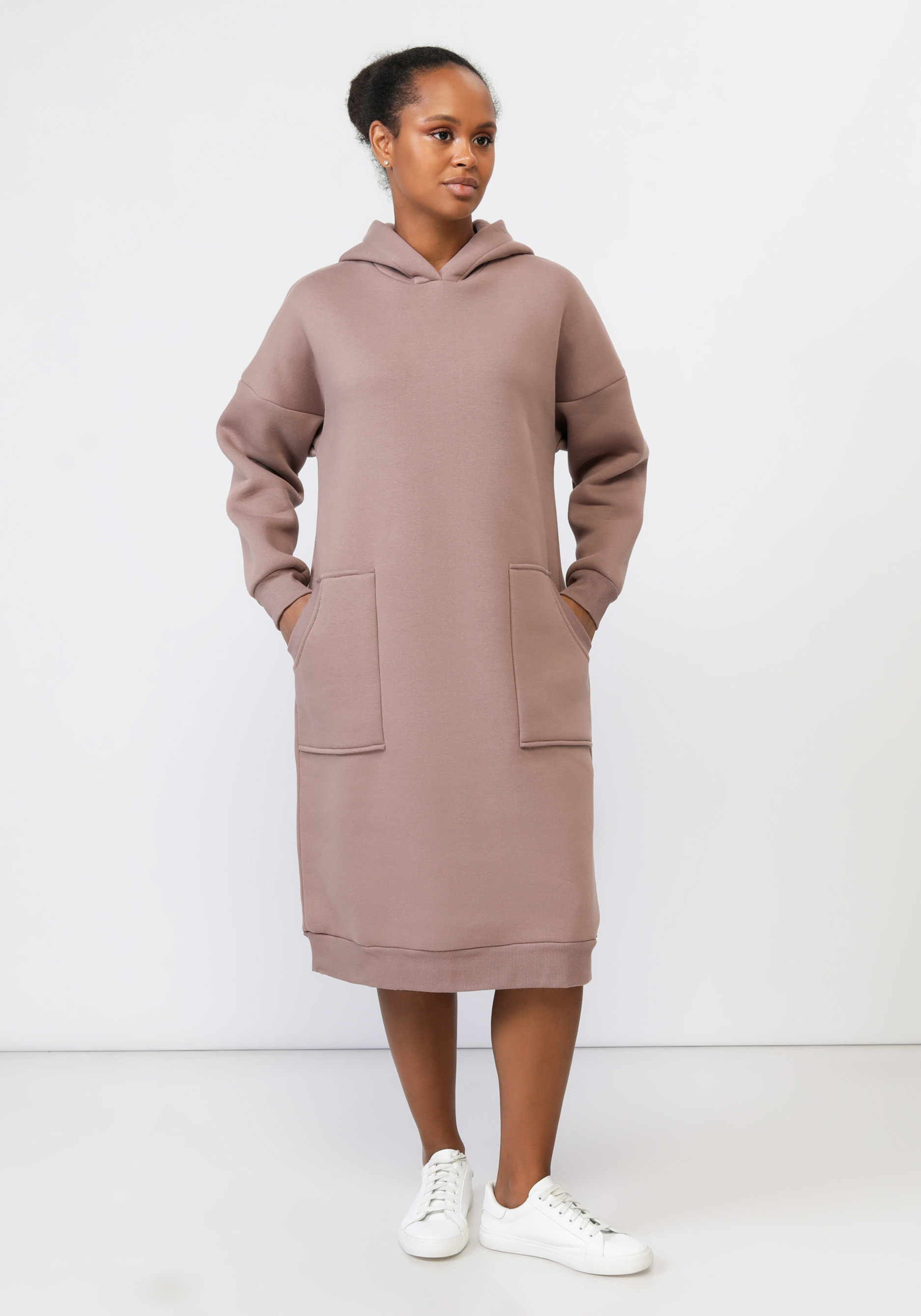 Платье "Эстер" Синель, размер 50, цвет коричневый - фото 1