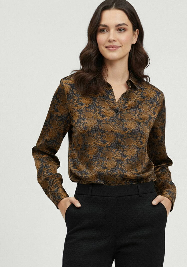 Блуза с жаккардовым узором шир.  750, рис. 16