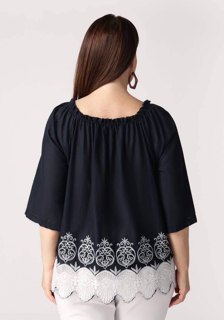 Блуза Роскошь кружева шир.  750, рис. 6