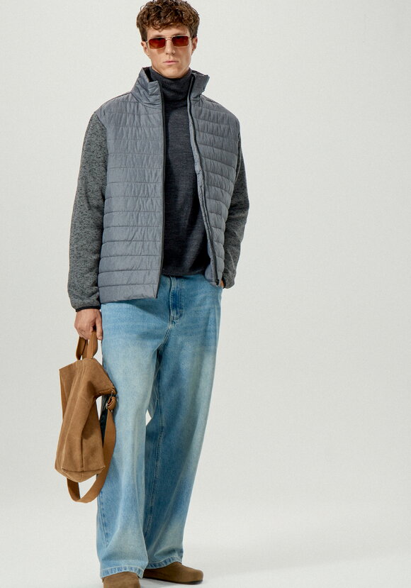 Куртка стеганая с рукавами из трикотажа шир.  580, рис. 2