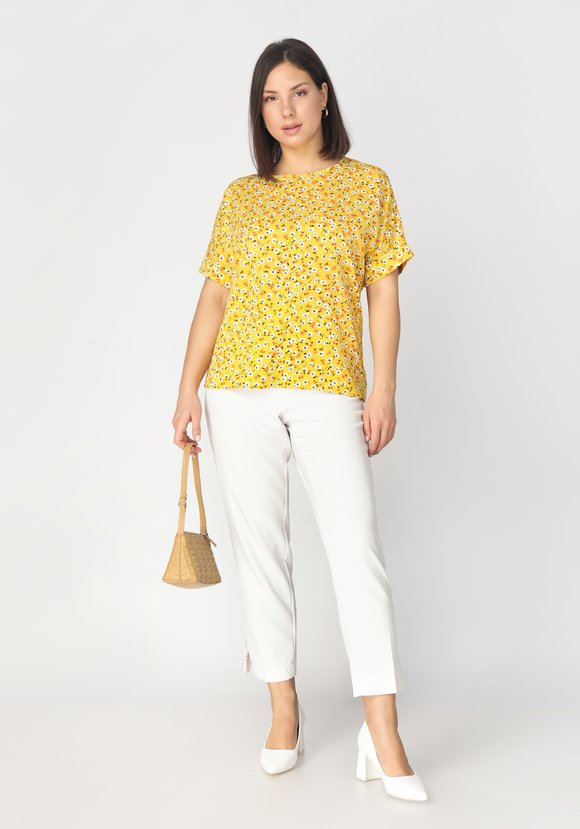 Блуза с цветочным принтом Оливия шир.  580, рис. 22