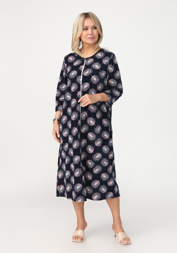 Халат велюровый Любава шир.  580, рис. 1