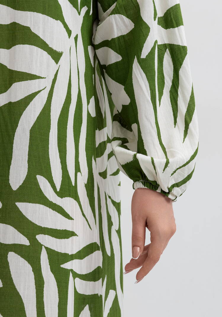 Платье макси с длинным рукавом шир.  750, рис. 9