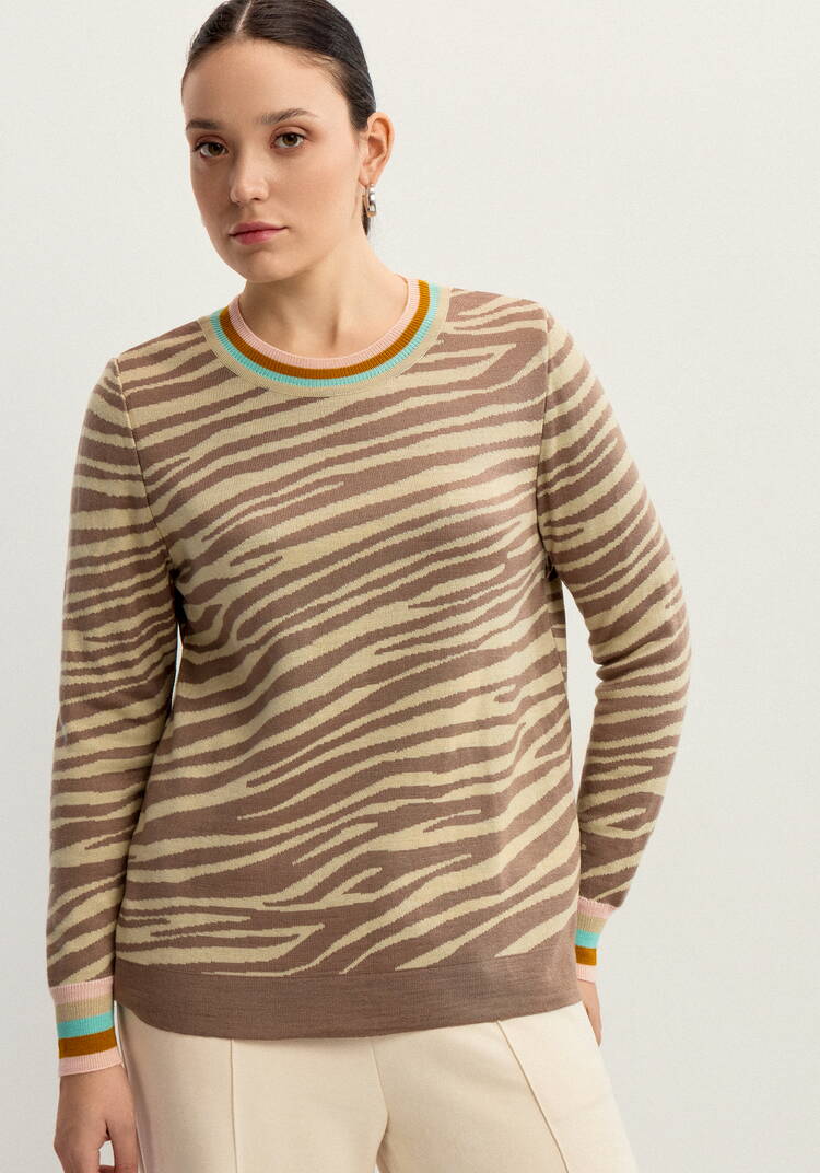 Джемпер с жаккардовым рисунком шир.  750, рис. 27