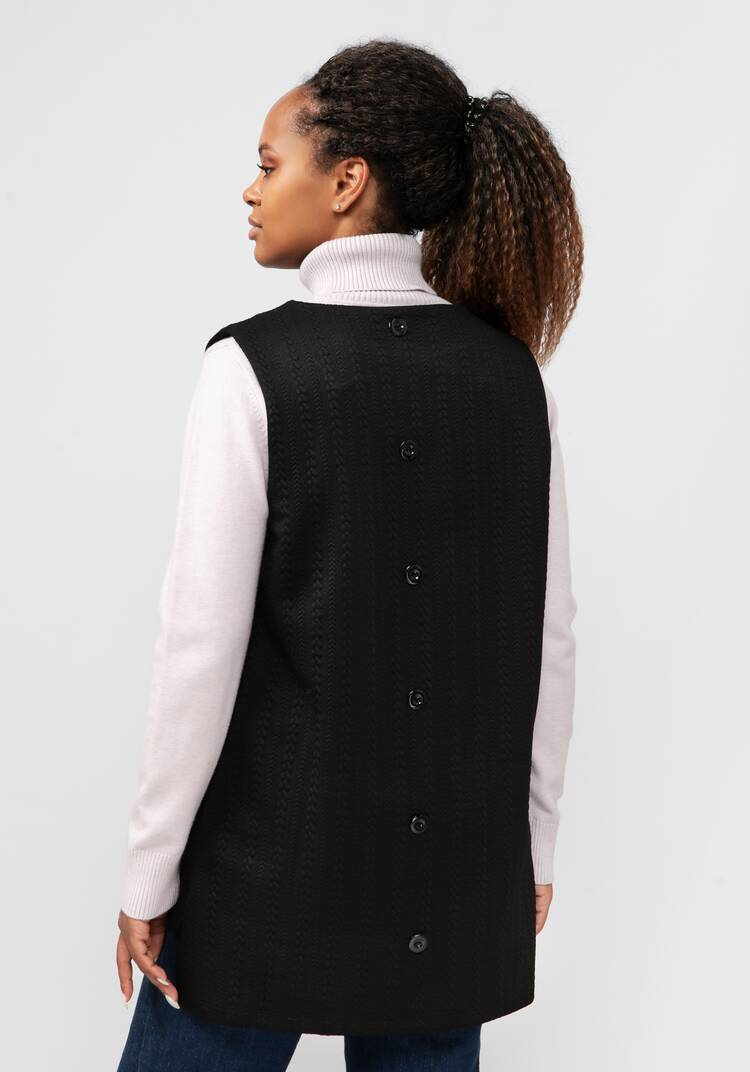 Жилет из фактурной трикотажной ткани шир.  750, рис. 15