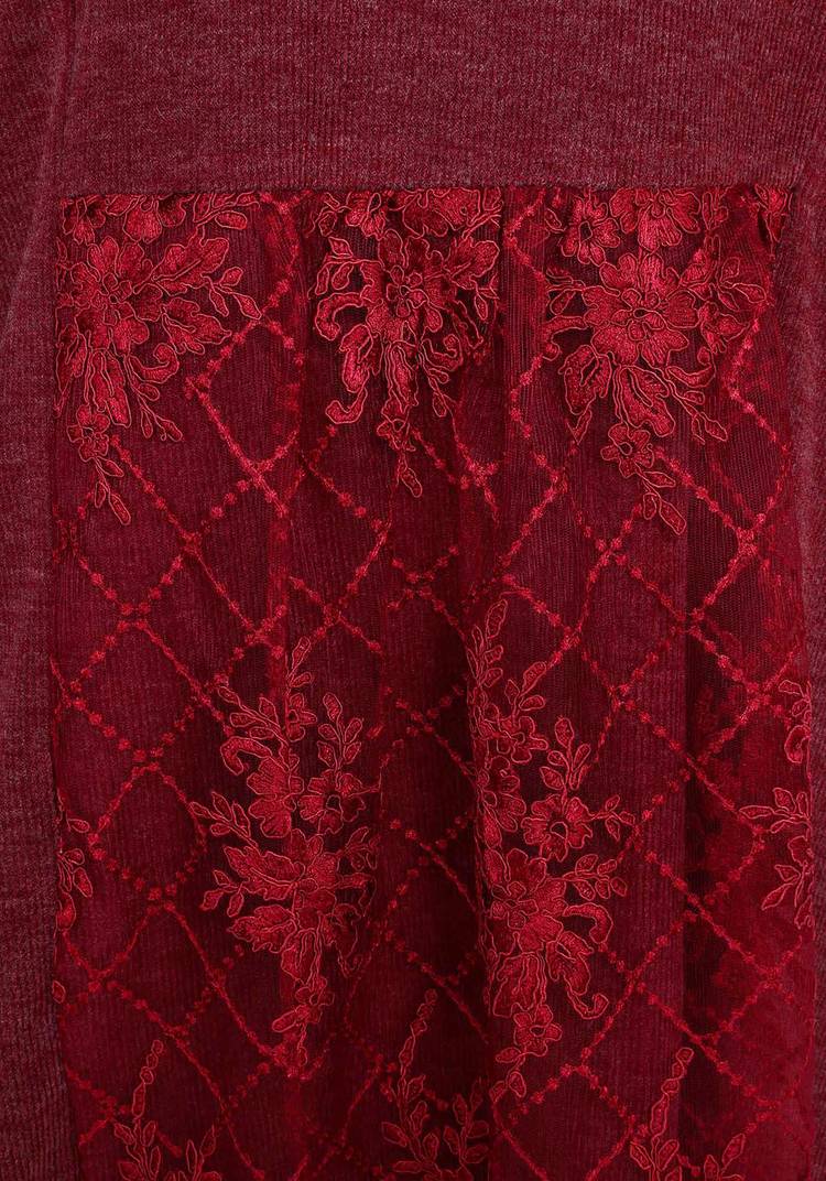 Платье с кружевной вставкой шир.  750, рис. 5