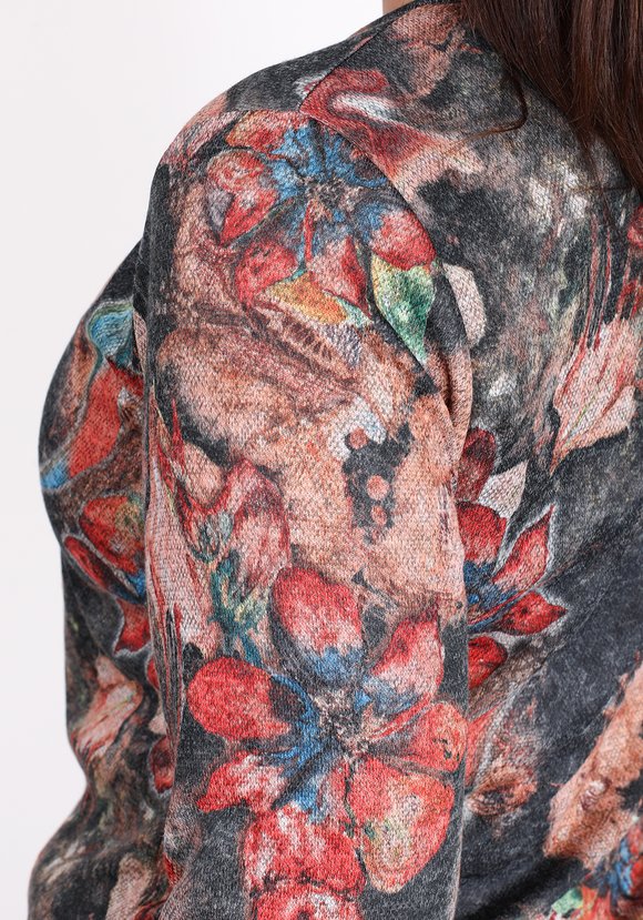 Блуза Цветочный презент шир.  580, рис. 8