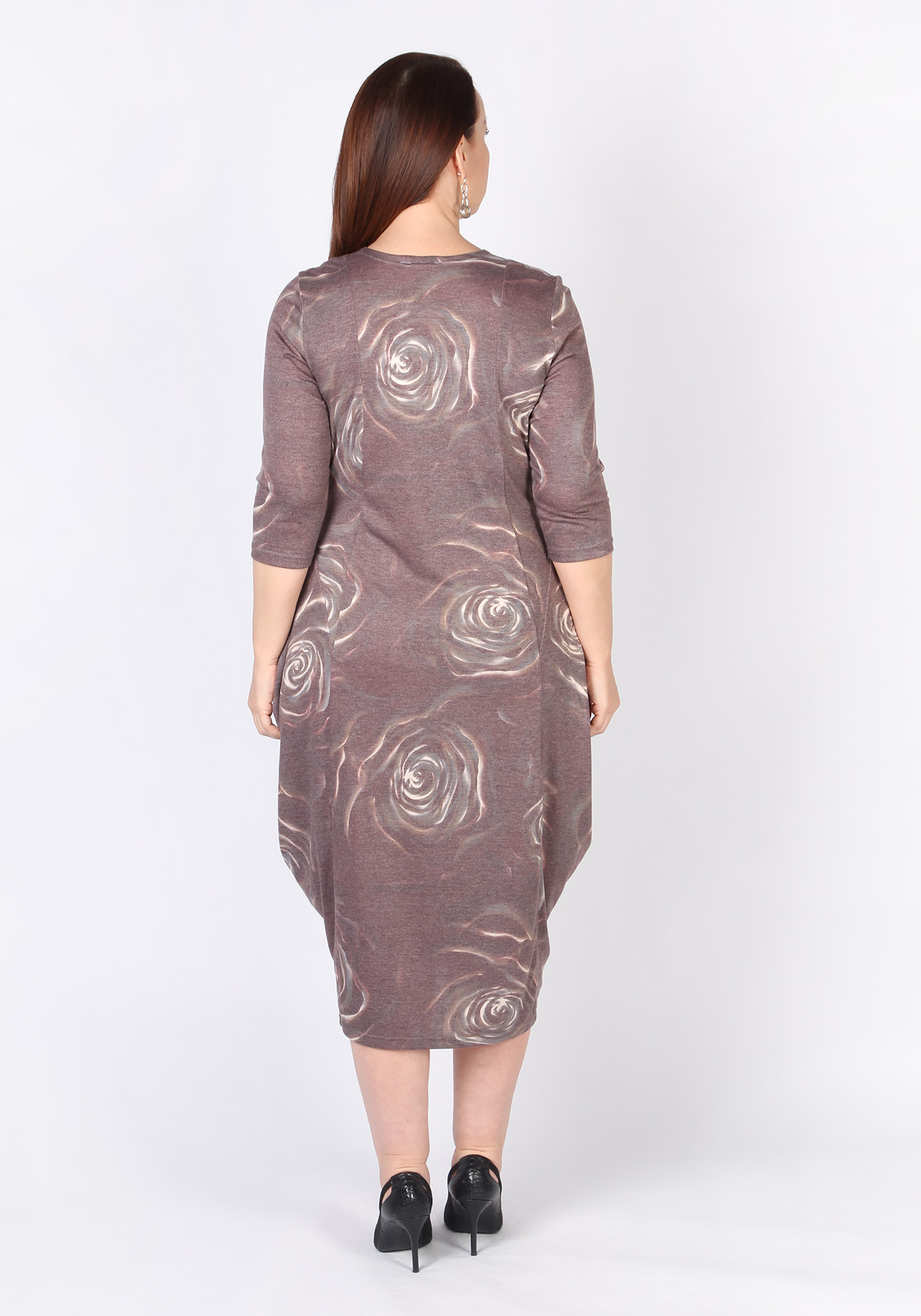 Платье "Элегантное барокко" Veas, размер 48, цвет серо-бежевый - фото 4