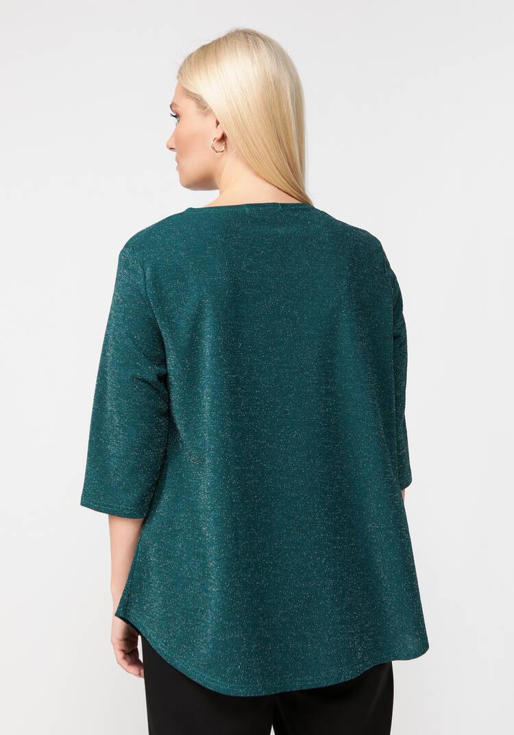 Блуза с метанитью и декором на груди шир.  750, рис. 28