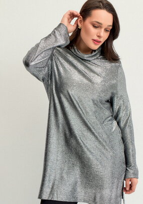 Туника свободного силуэта с блеском