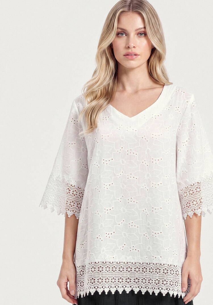 Блуза Кружевные мечты шир.  750, рис. 4