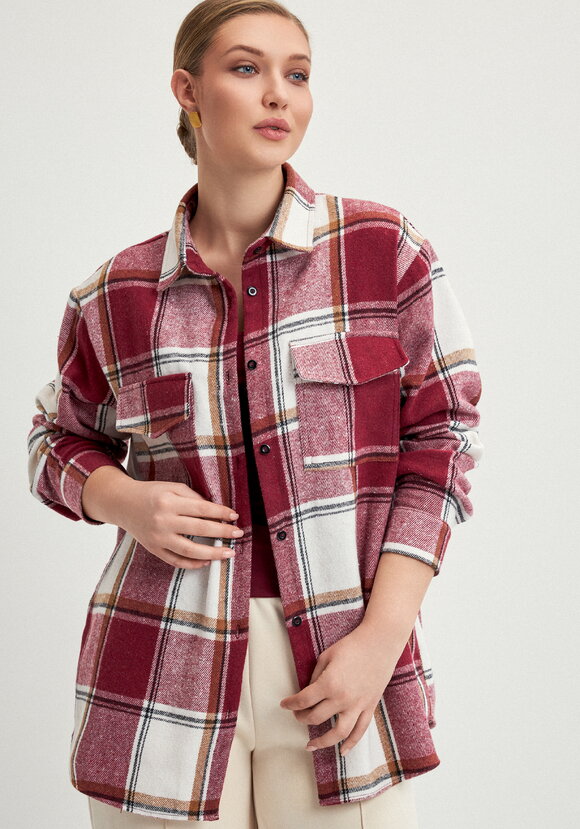 Рубашка фланелевая в клeтку шир.  580, рис. 16