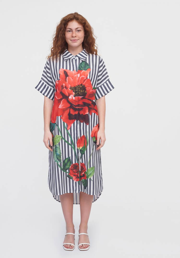 Платье Цветочное мгновение шир.  750, рис. 9